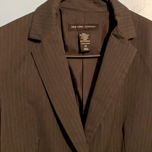 New York & Company grey pinstripe suit jacket - Picture 2 of 2